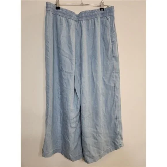 LOGO LORI GOLDSTEIN, Wide Leg Capri, Size Medium - Picture 3 of 4